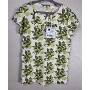 Kate Quinn‎ Clover Bouquet Bamboo Cap Sleeve Bow Top NWT Girls 7Y Floral